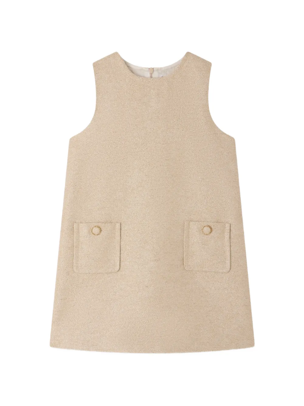 Bonpoint Jinette metallic-effect dress - Toni neutri