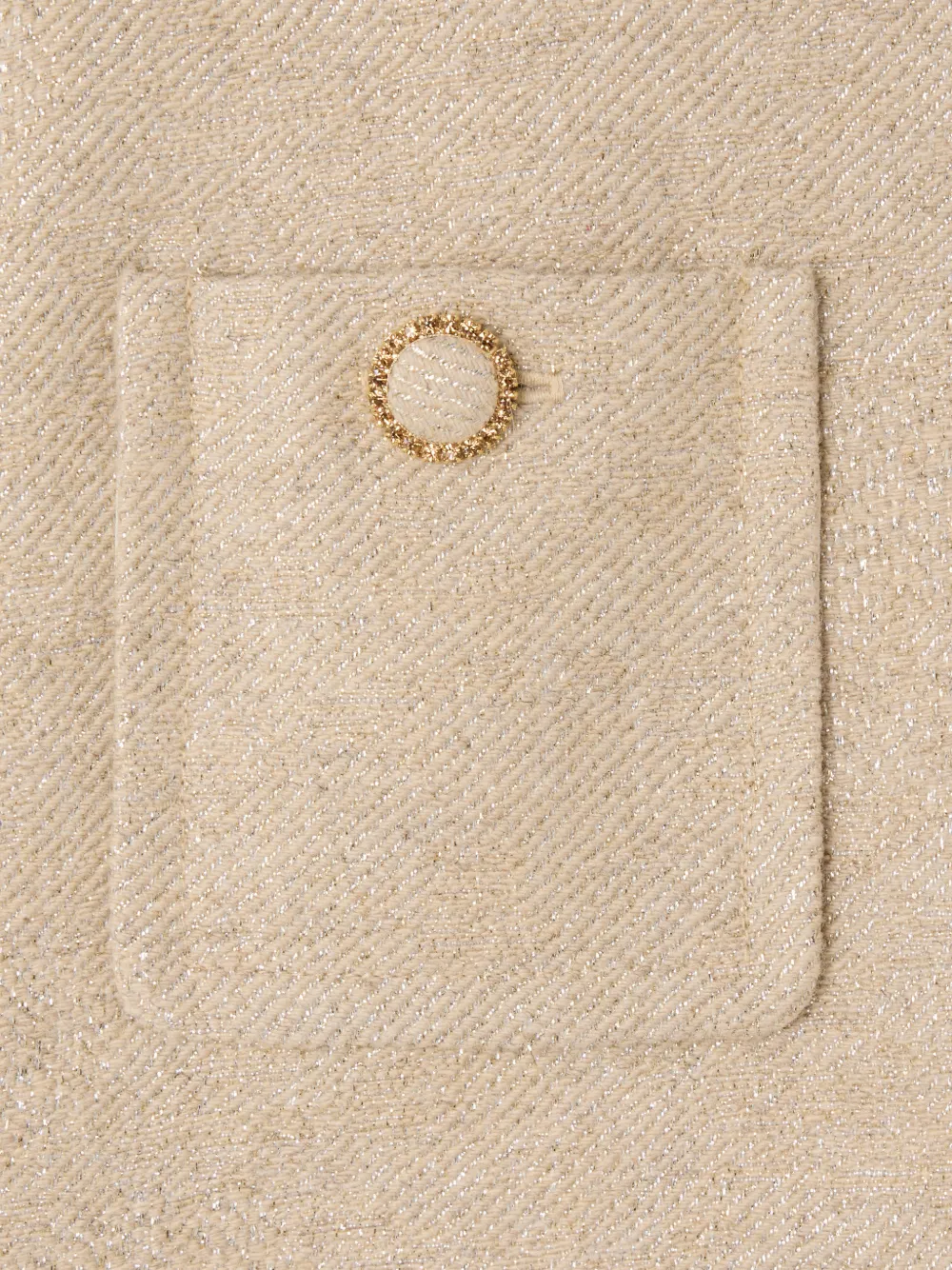 Bonpoint Jinette jurk met metallic effect Beige