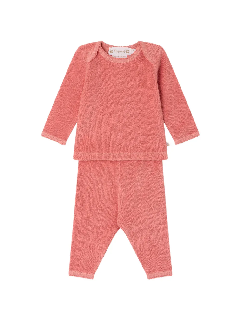 Bonpoint Timi sweater and trousers set - Rosa