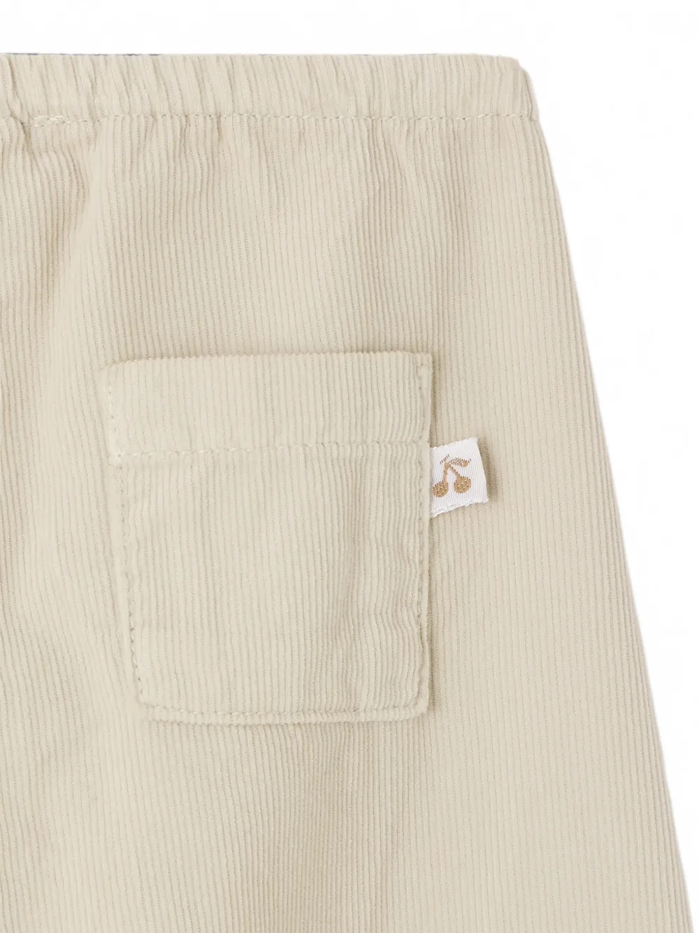 Bonpoint Dandy ribfluwelen broek Beige