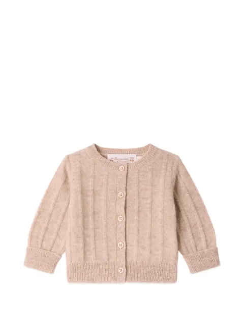 Bonpoint Leander cable-knit cardigan