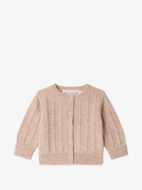 Bonpoint Leander cable-knit cardigan