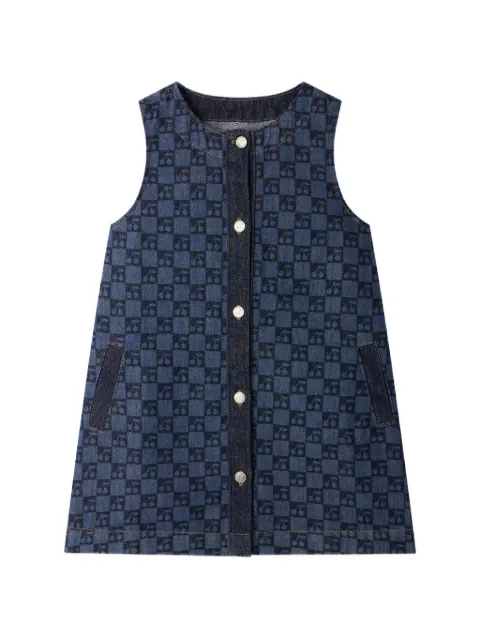 Bonpoint cherry-check cotton dress