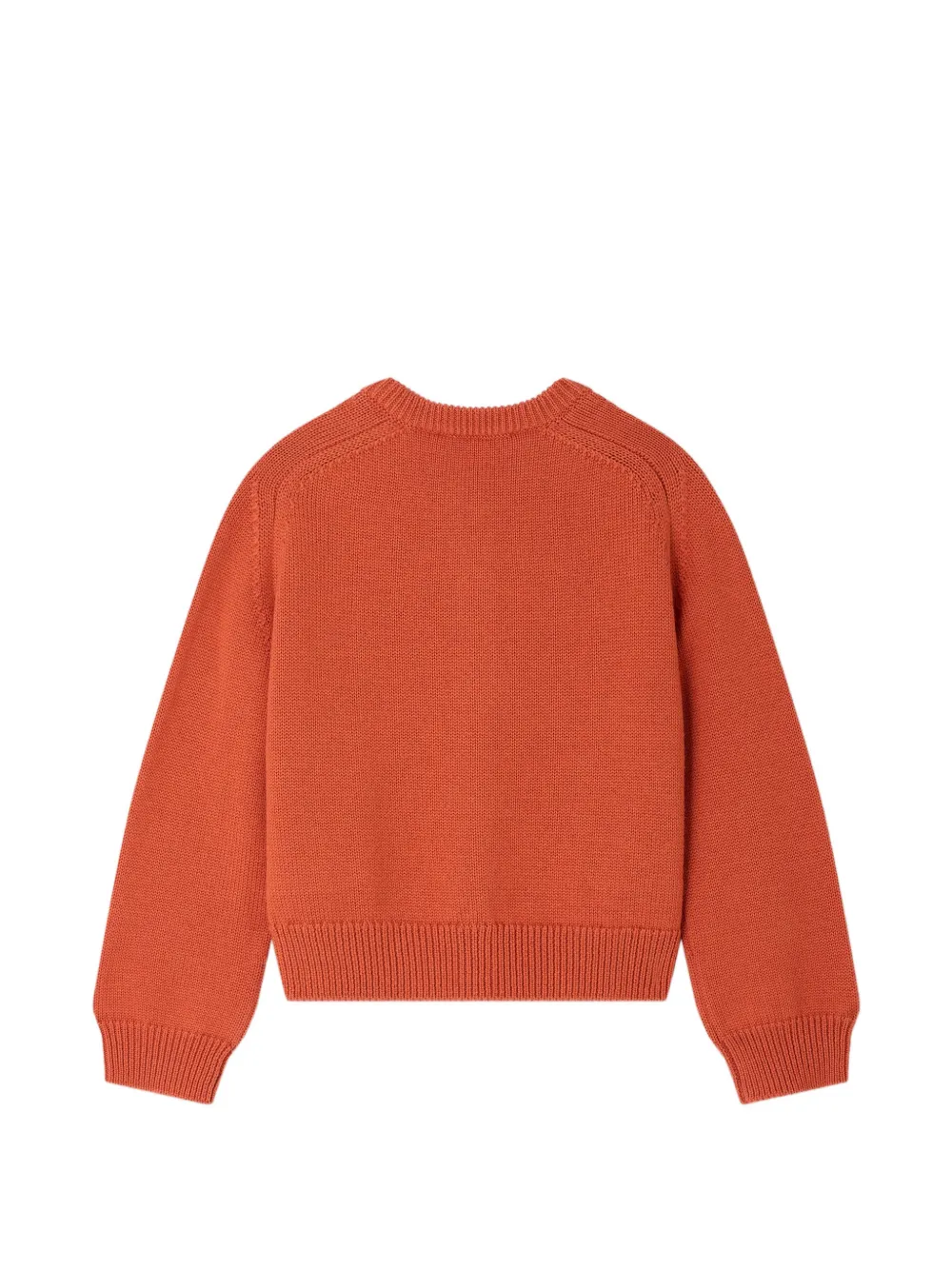 Bonpoint Elisea pointelle gebreid vest Oranje