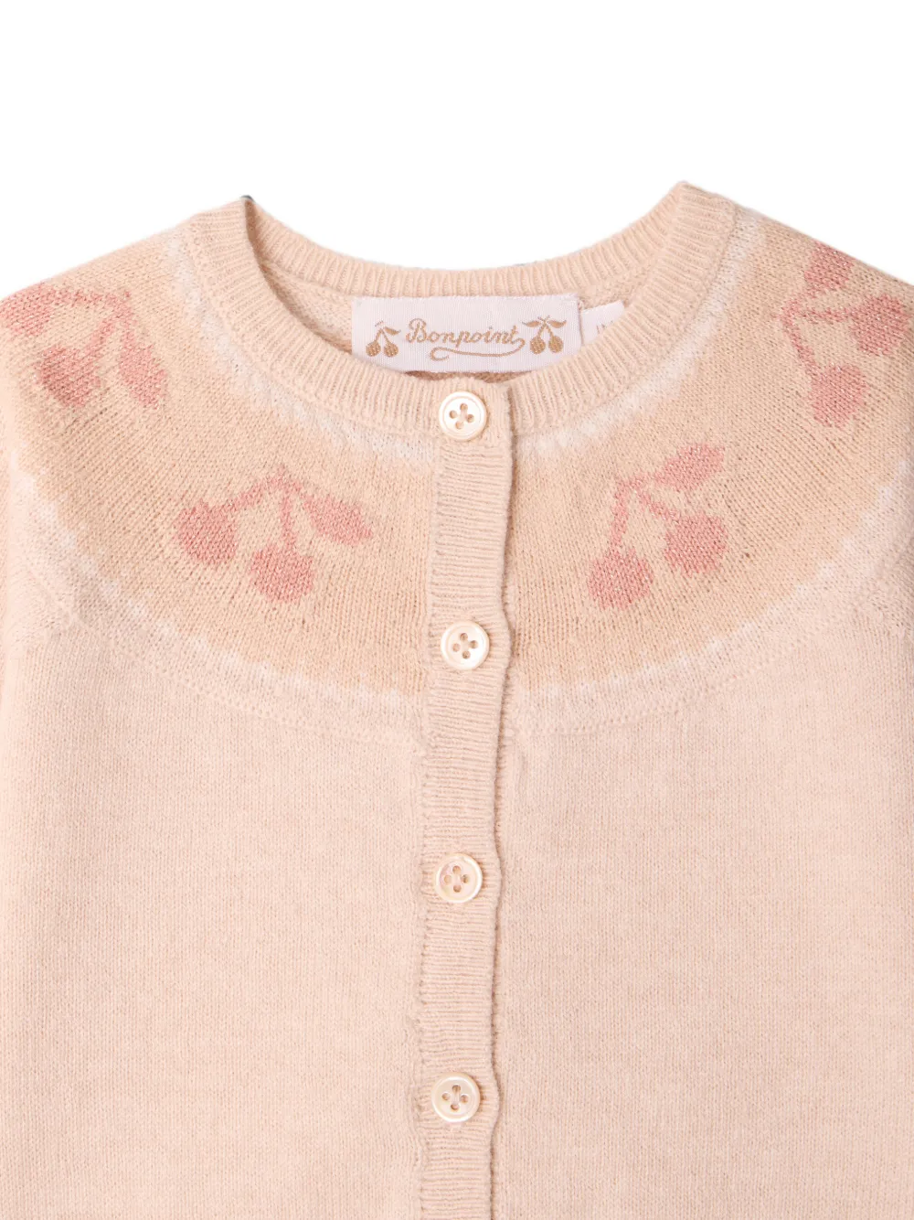 Bonpoint Jenny gebreide broek met knopen Roze