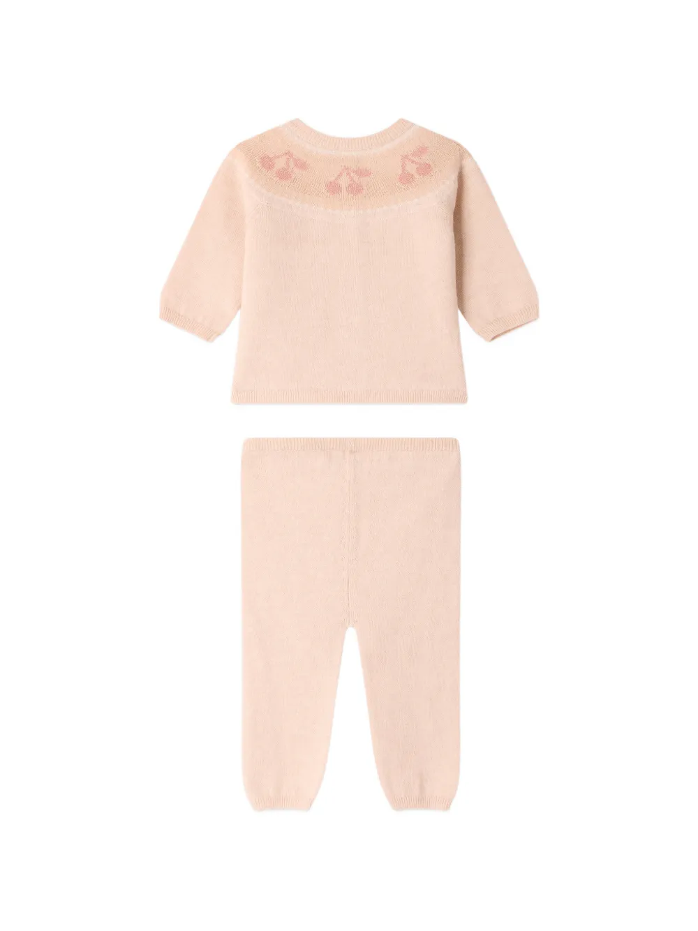 Bonpoint Jenny gebreide broek met knopen Roze