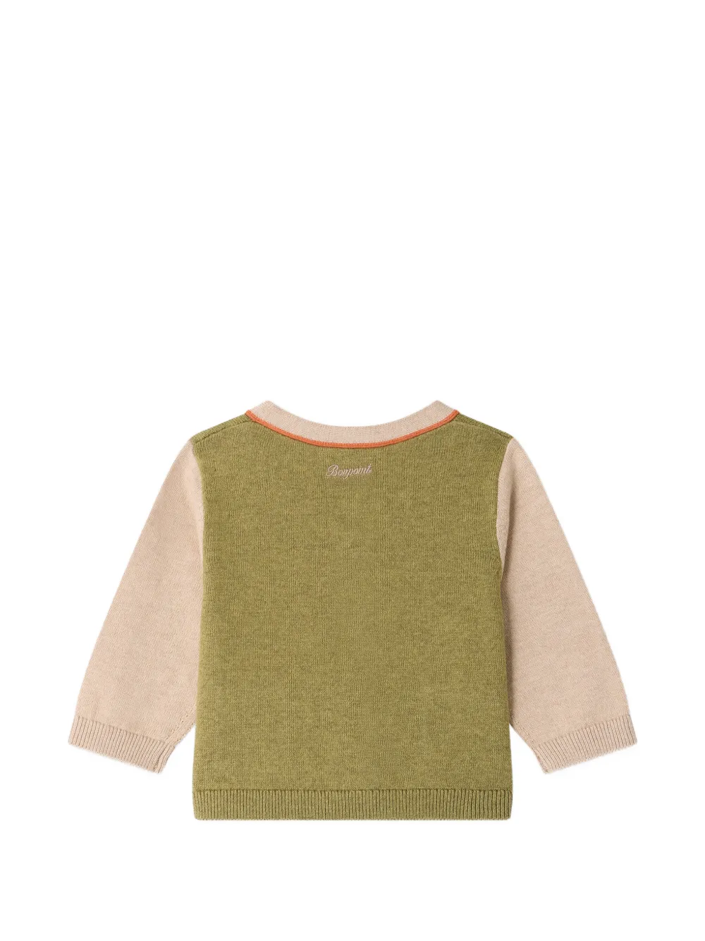 Bonpoint Tahiel vest met colourblocking Groen