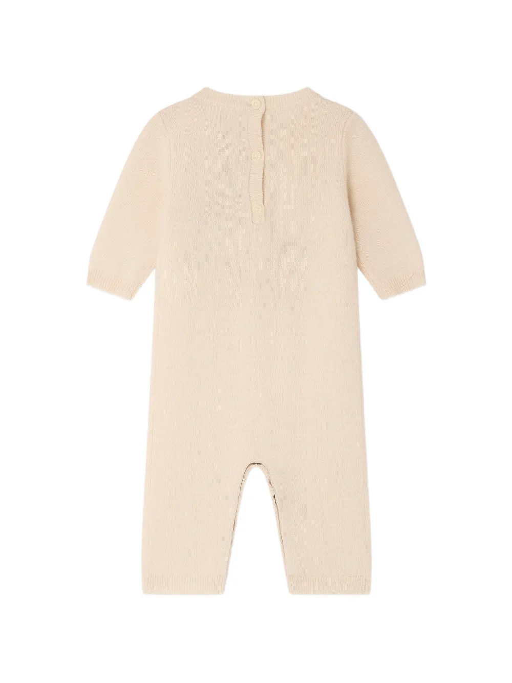 Bonpoint Tilouana romper met kersen-intarsia Beige