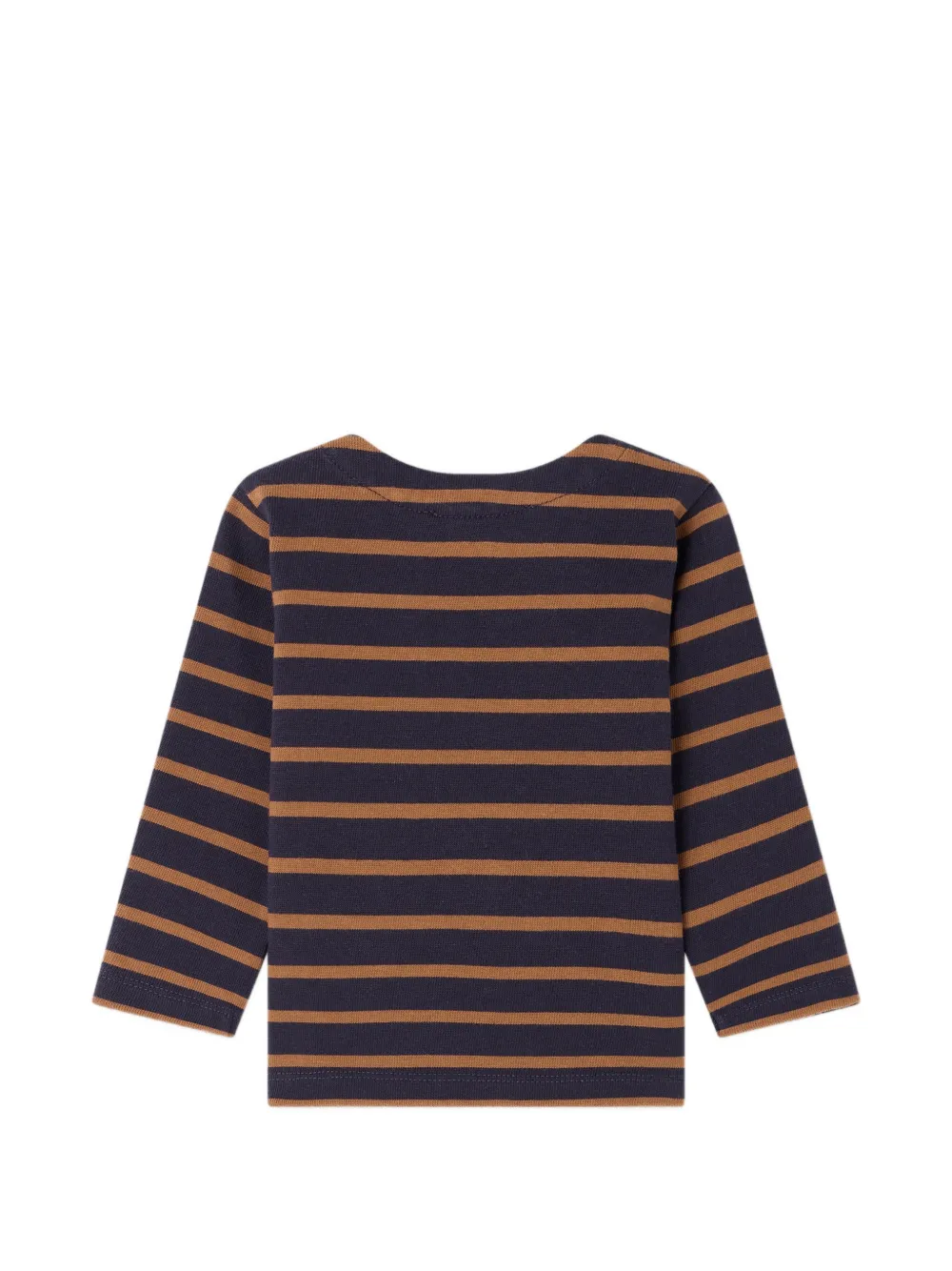 Bonpoint T-shirt met logopatch Bruin