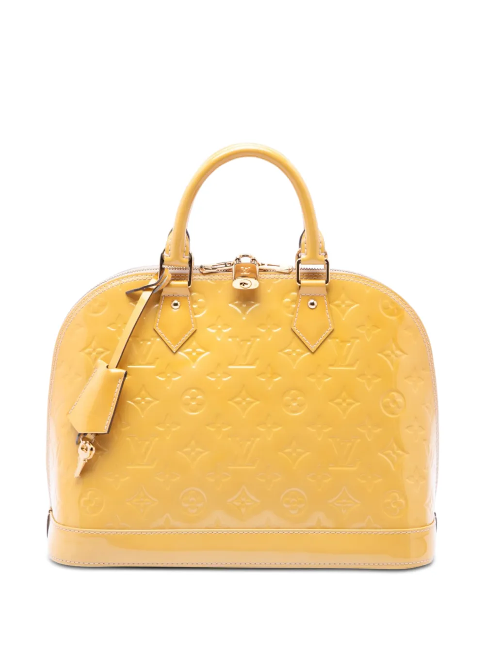 Louis Vuitton Pre-Owned 2013 Monogram Vernis Alma PM handbag - Gelb