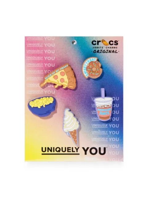 Crocs Kids Jibbitz™ Funny Foods shoe charms (set of five)