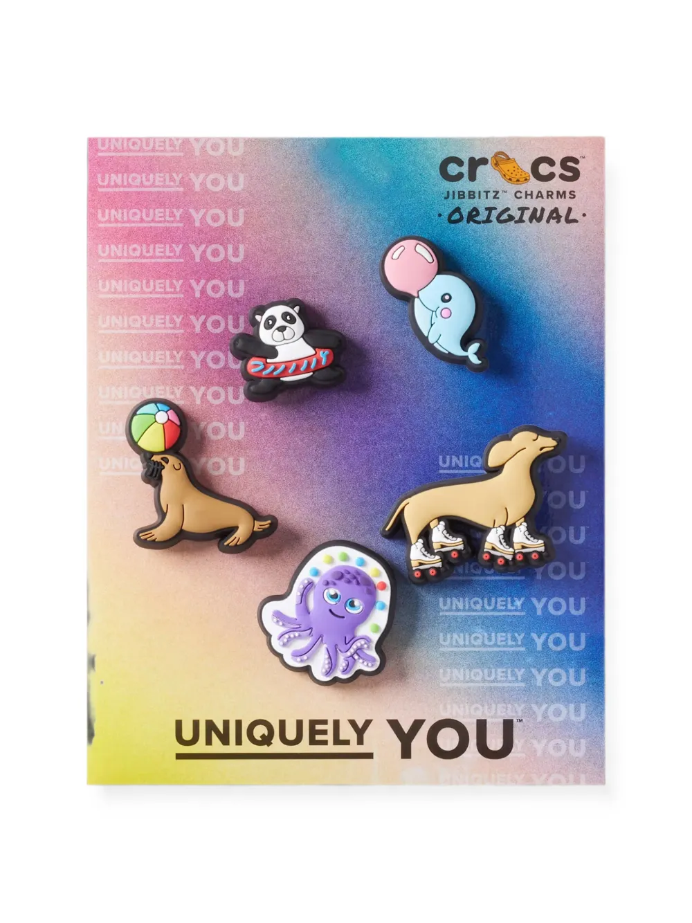Crocs Kids Fun Animal Friends Jibbitz™ shoe charms (set of five) Beige
