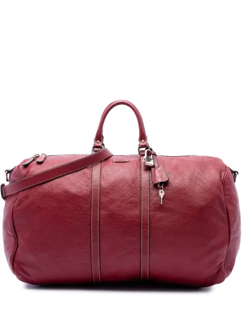 Gucci Pre-Owned 2016-2026 Large Guccissima Carry On Duffle Bag travel bag