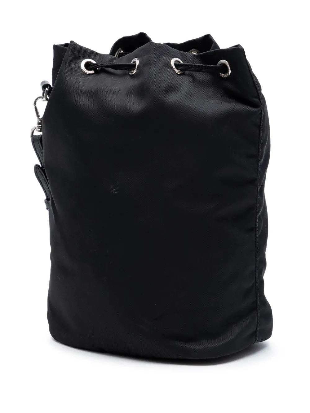 Prada Pre-owned 2019-2026 Tessuto Drawstring Pouch in Black, view 2