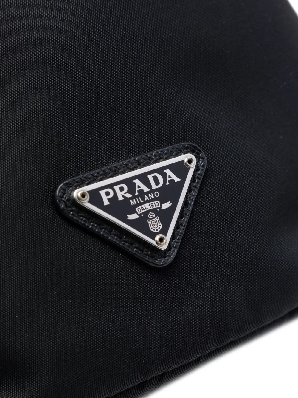 Prada Pre-owned 2019-2026 Tessuto Drawstring Pouch in Black, view 4