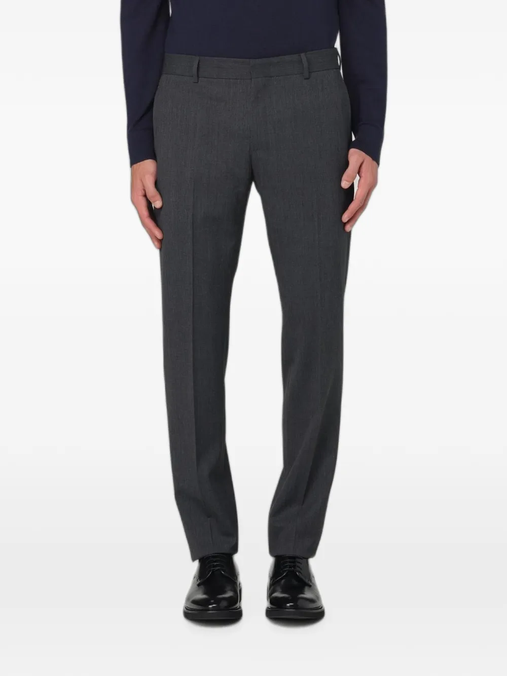 PT Torino mélange-effect tailored trousers - Grigio
