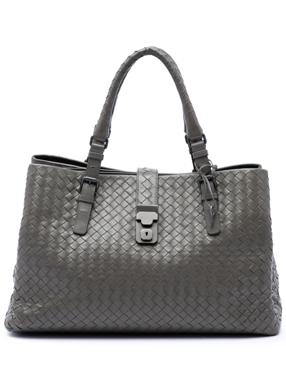 Bottega Veneta Pre-Owned 2012-2026 Medium Nappa Intrecciato Roma tote bag - Grigio