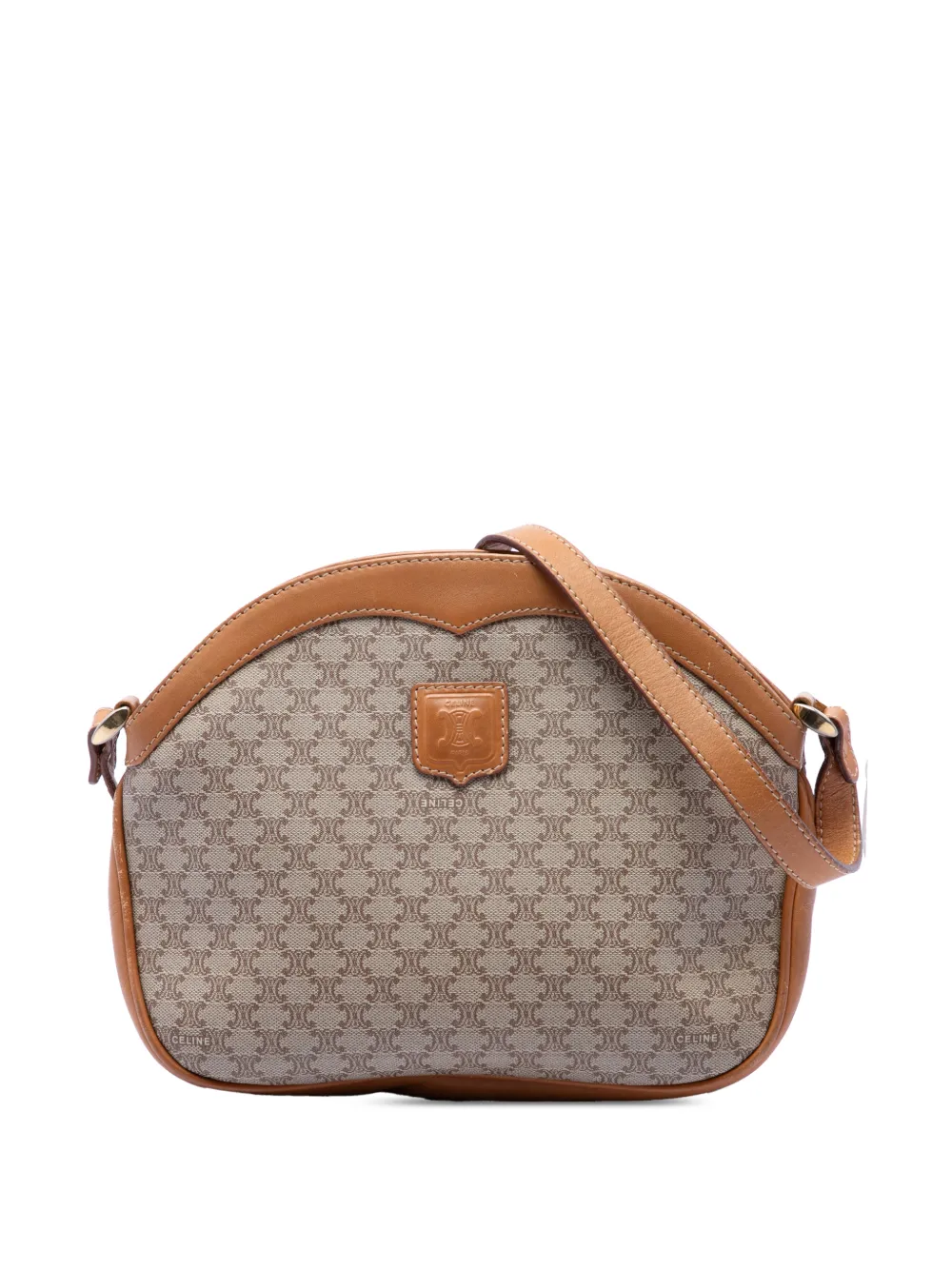 Celine Pre-Owned 2008 Macadam Coated Canvas crossbody bag - Toni neutri