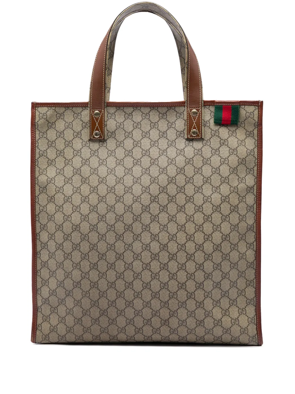 Gucci Pre-Owned 2016-2026 GG Supreme Web tote bag - Toni neutri