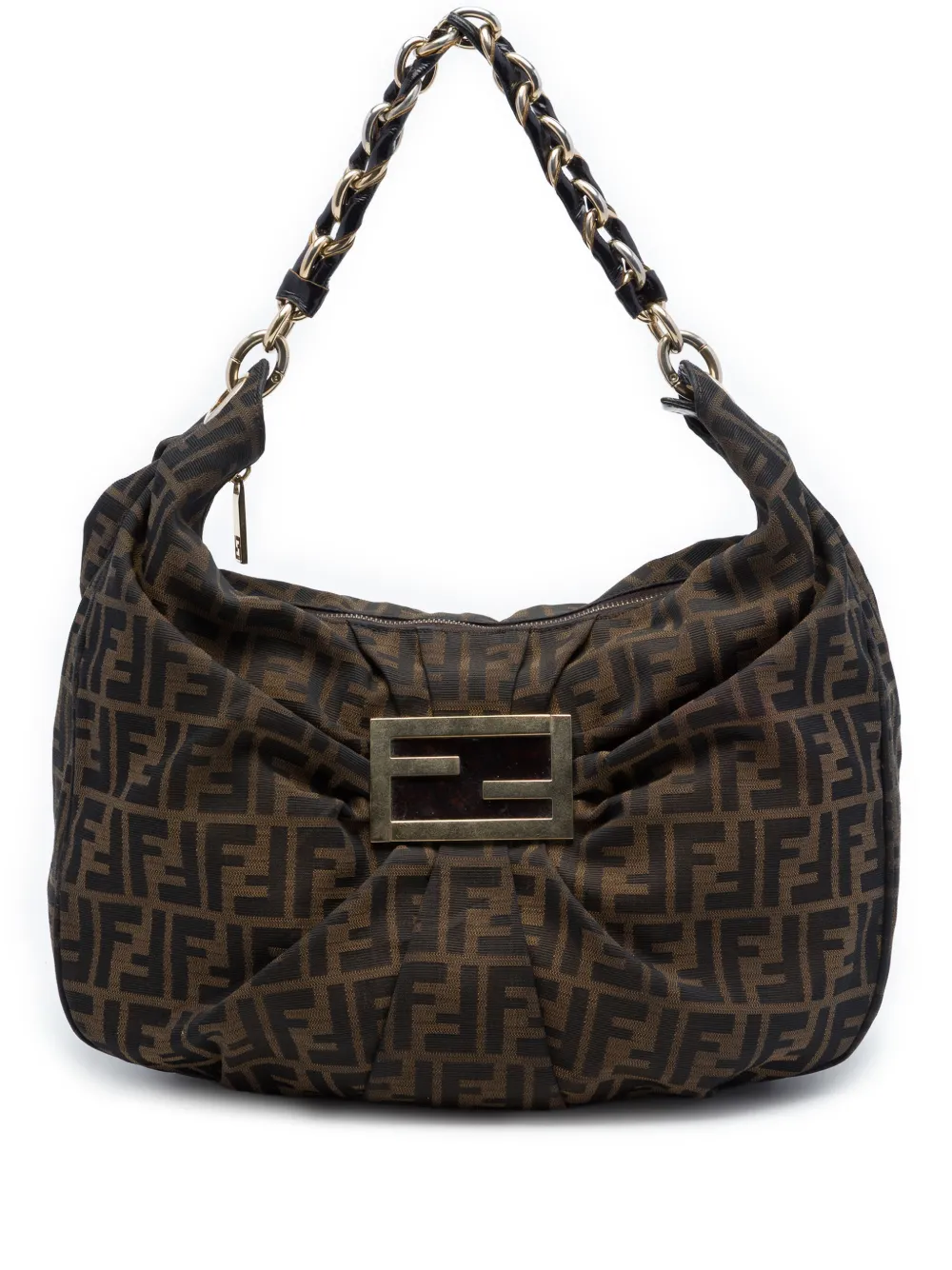 Fendi Pre-Owned 2000-2010 Zucca Canvas Mia hobo bag - Marrone