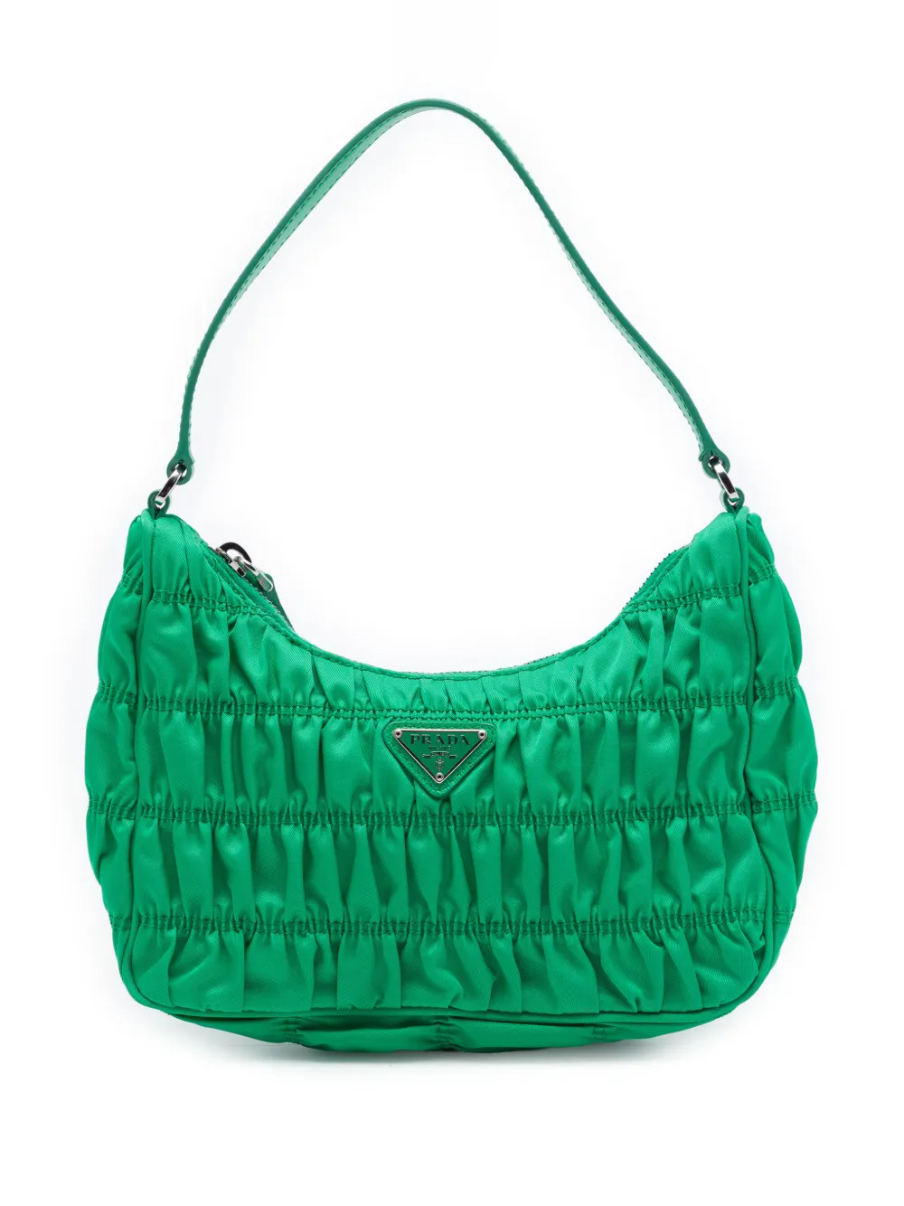 Prada Pre-Owned 2013-2026 Tessuto Gaufre Re Edition shoulder bag - Verde