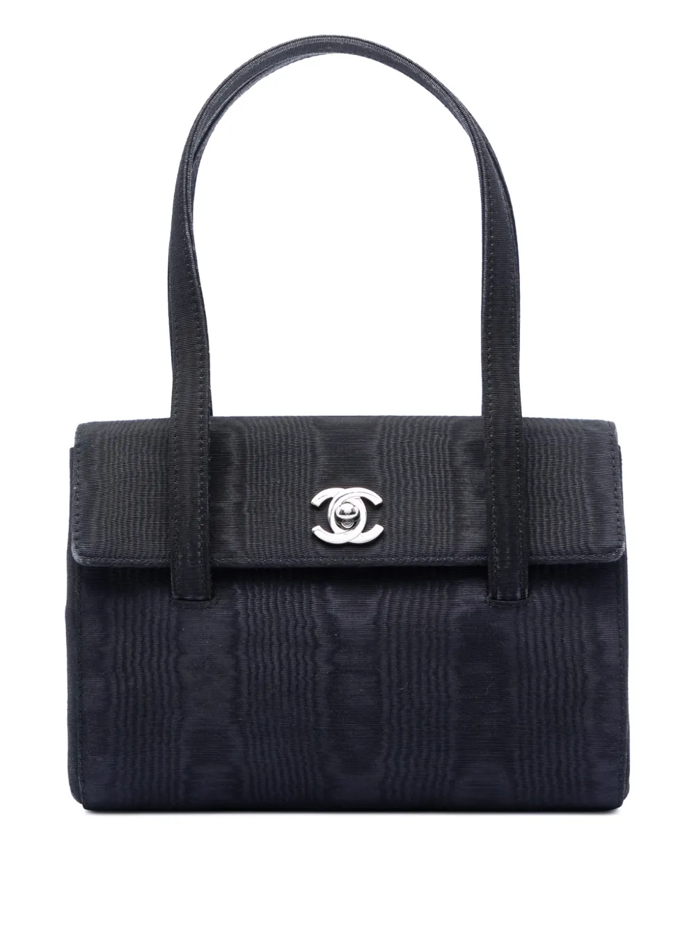 CHANEL Pre-Owned 1997-1999 CC Silk Grosgrain handbag - Nero