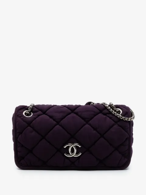 CHANEL Pre-Owned 2008-2009 Small Quilted Nylon Bubble Flap shoulder bag