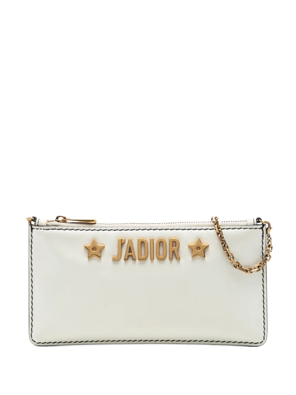Christian Dior Pre-Owned 2017 Calfskin JAdior Croisiere Chain Pouch crossbody bag - Bianco