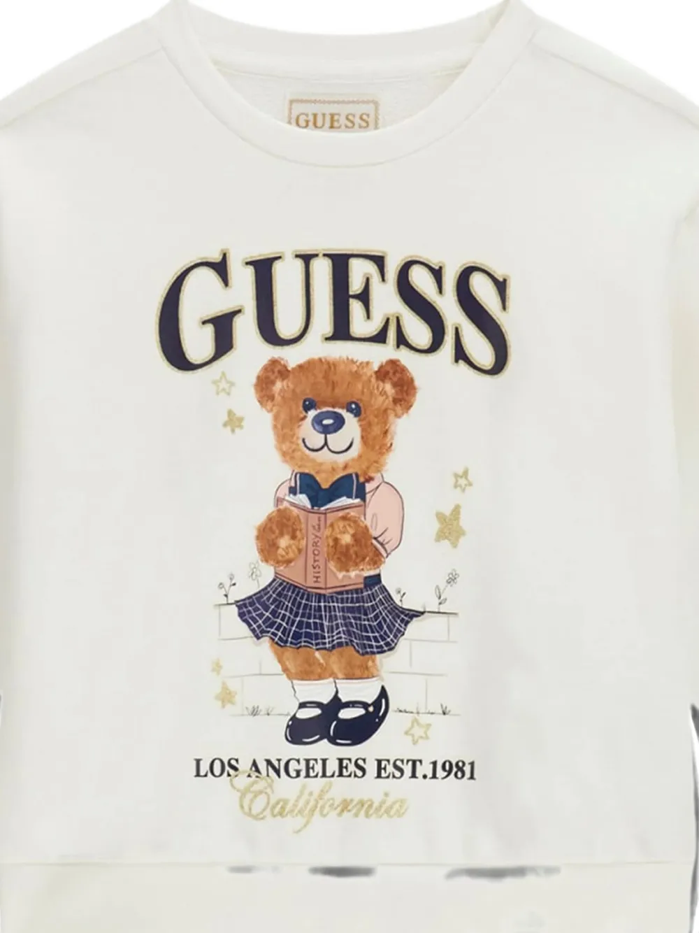 guess kids Sweater met teddybeerprint Beige
