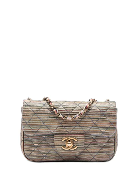 CHANEL Pre-Owned bolso de hombro Paris-Seoul pequeño de piel de borrego metalizada 2015-2016