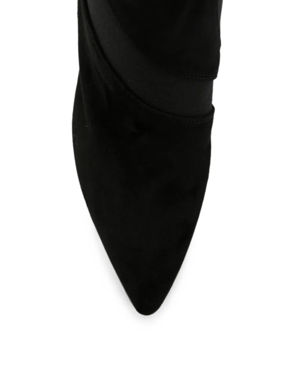 Sergio Rossi Tensile pointed-toe cone-heel ankle boots Zwart
