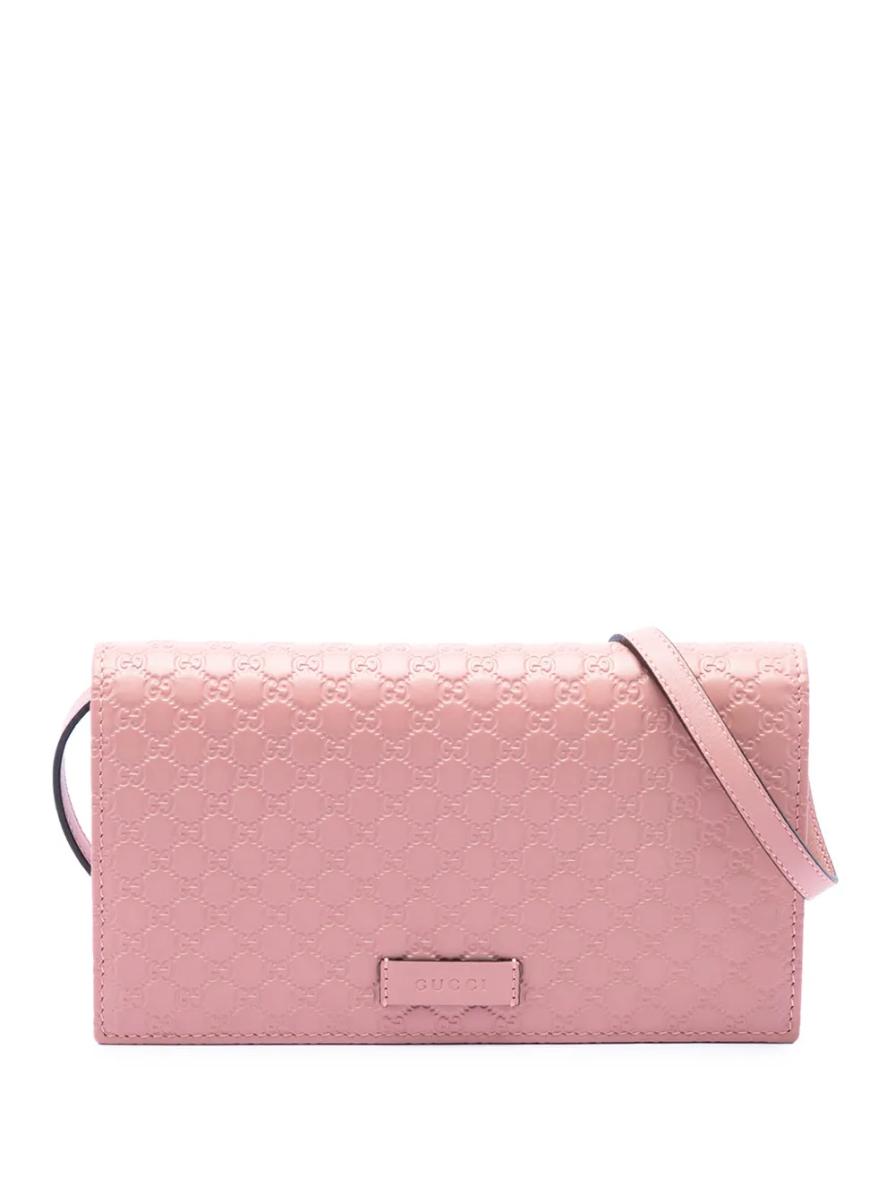 Gucci Pre-Owned 2000-2015 Microguccissima Wallet on Strap crossbody bag - Rosa