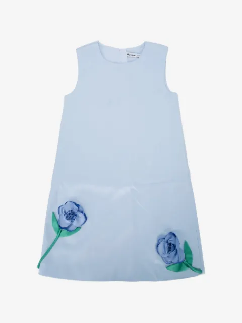 Self-Portrait Kids 3D floral-appliqué bonded mini dress