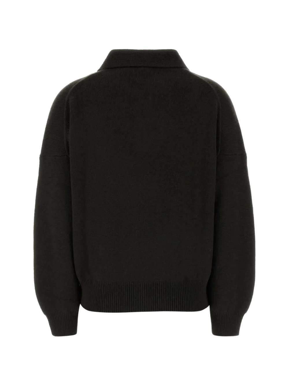 Lisa Yang Etta kasjmier poloshirt met lange mouwen Bruin