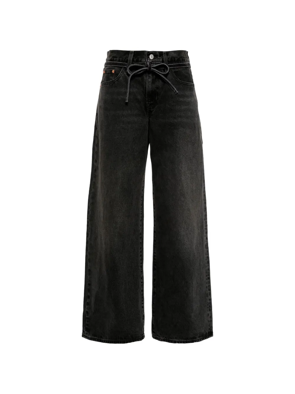 Levi's high-waisted baggy denim shorts Blauw