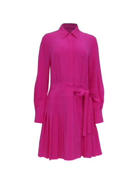 Jason Wu pleated long-sleeve mini shirt dress