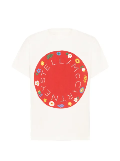 Stella McCartney Kids playera con estampado floral