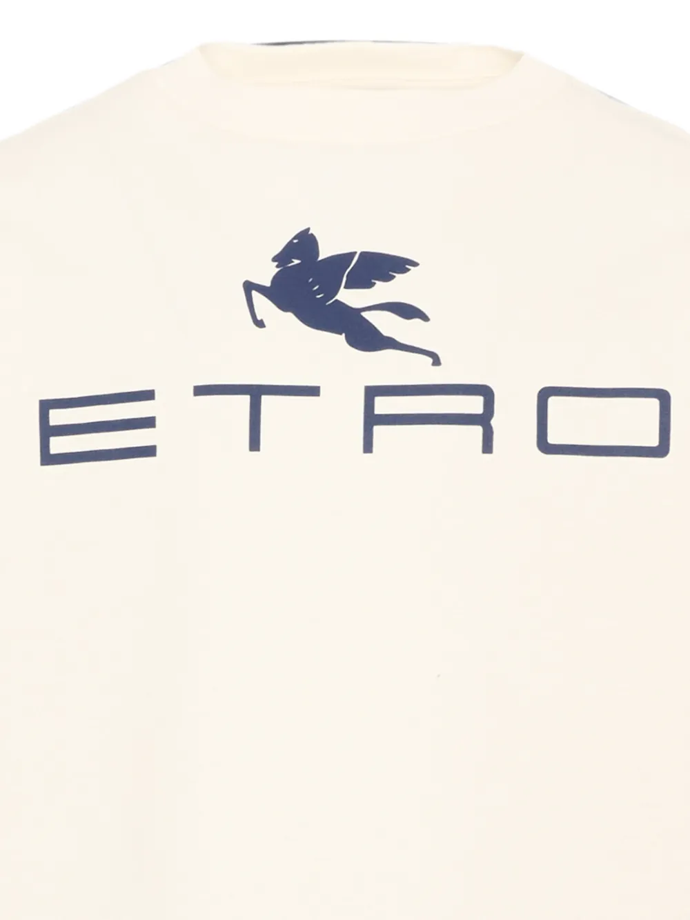 ETRO KIDS T-shirt met lange mouwen en Pegasus-print Beige