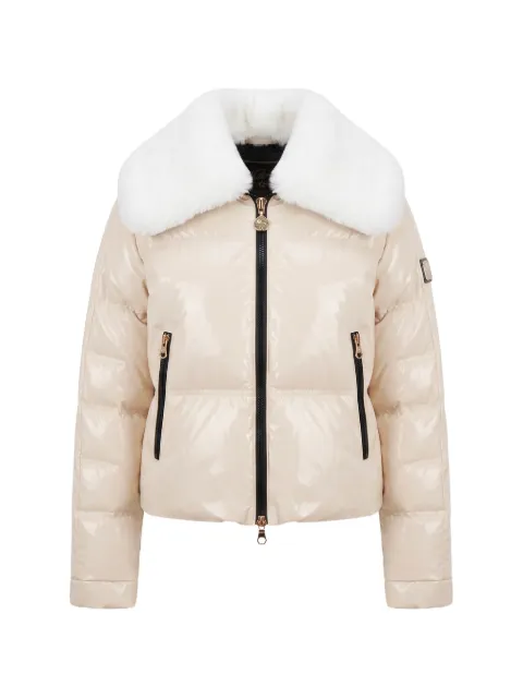 HIGH SOCIETY faux-fur collar puffer jacket