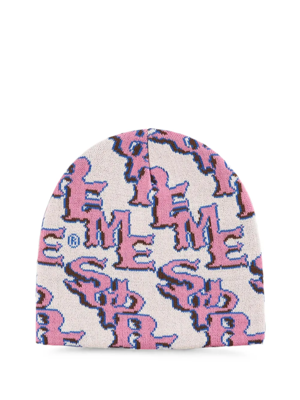 Supreme Slanted Gothic monogram-pattern beanie hat | Neutrals | Image 1