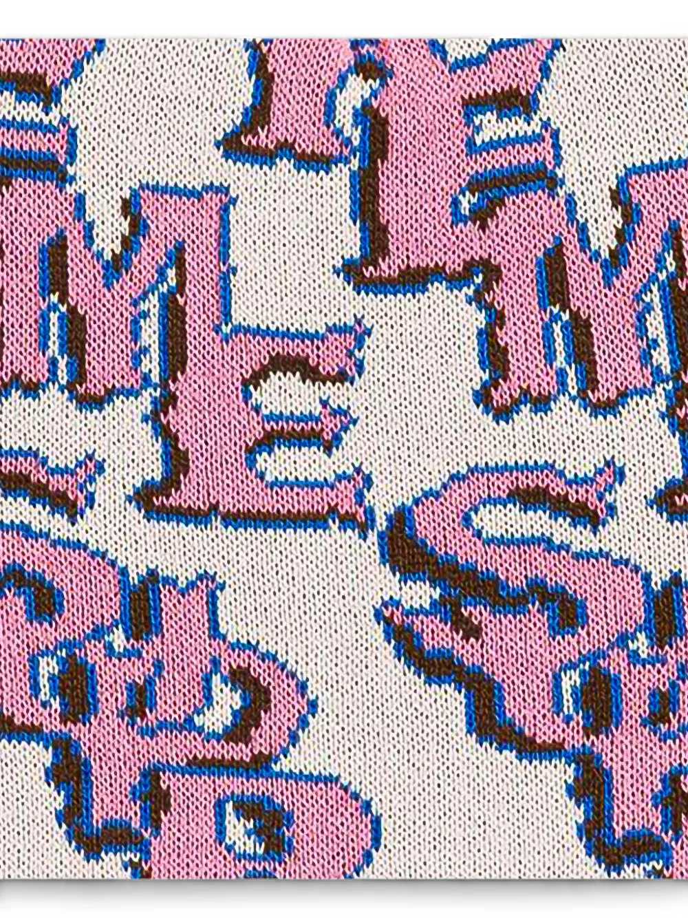 Supreme Slanted Gothic muts met monogram-patroon Beige