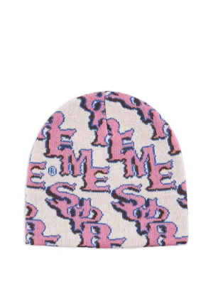 Supreme ビーニー New Era Monogram Beanie ピンク Supreme x New Era モノグラム ビーニー | ピンク | FARFETCH JP