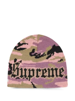 Supreme x New Era モノグラム ビーニー | ピンク | FARFETCH JP