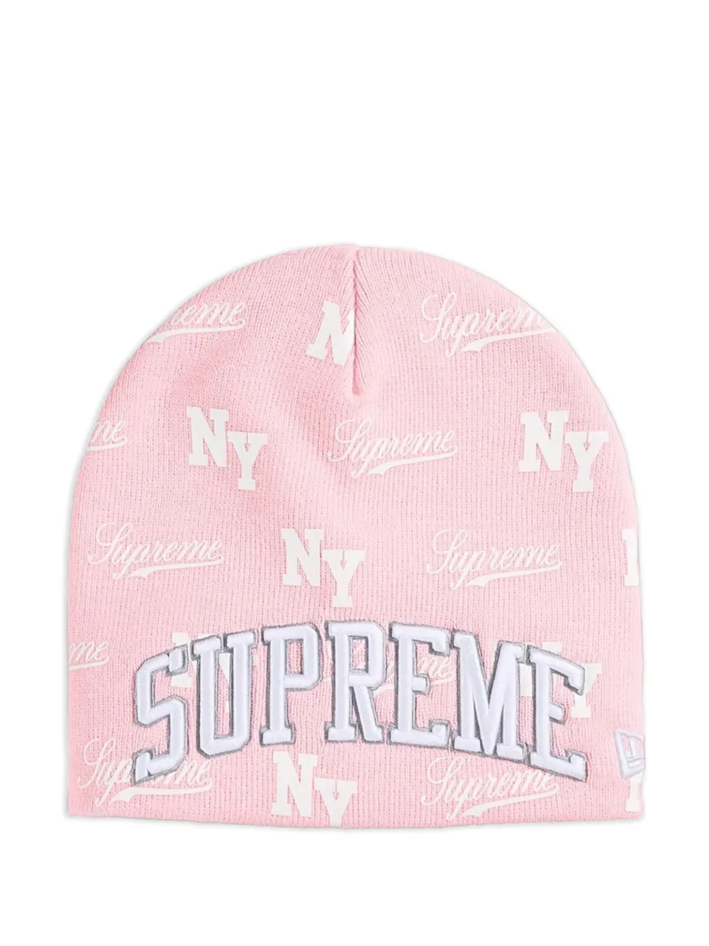 Supreme X 뉴에라 모노그램 패턴 비니 | 핑크 | Image 1