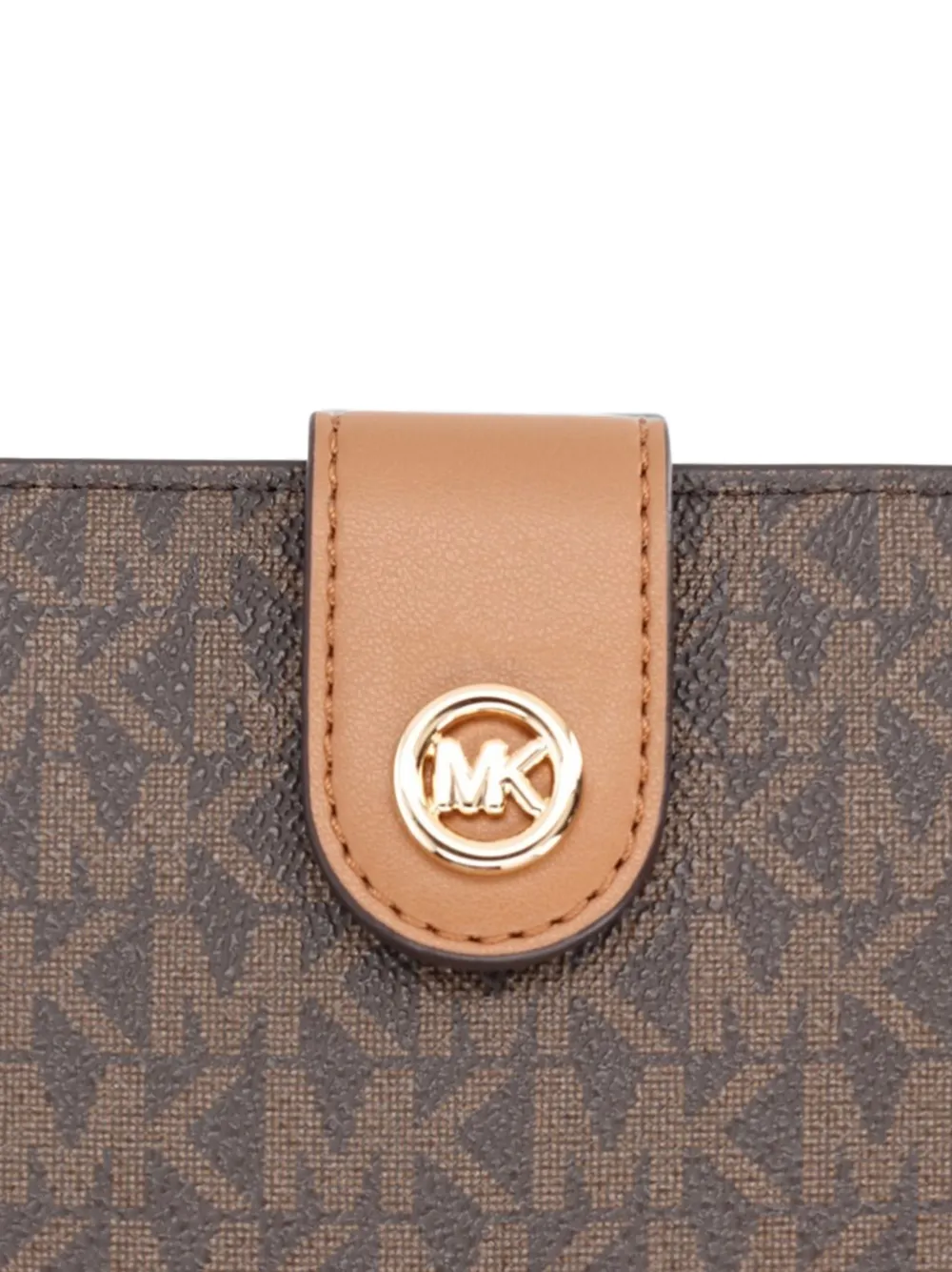Michael Kors medium monogram-print logo-plaque wallet Bruin