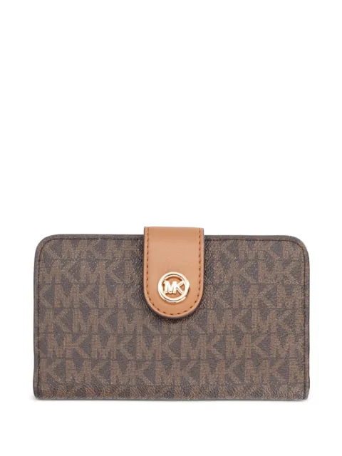 Michael Michael Kors medium monogram-print logo-plaque wallet