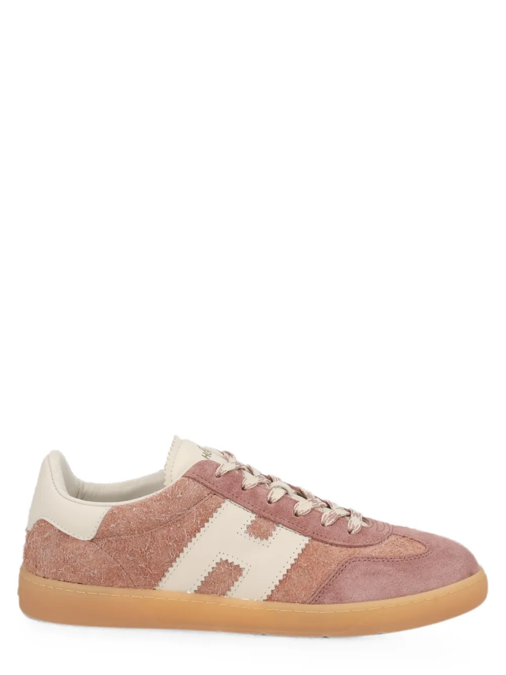 Hogan Cool logo-patch panelled sneakers Roze