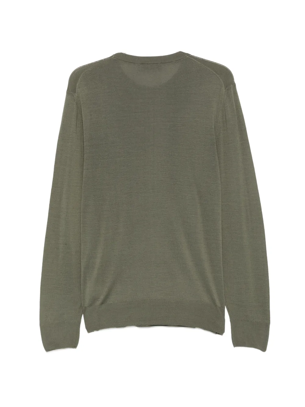 Canali Wollen trui met ronde hals Groen