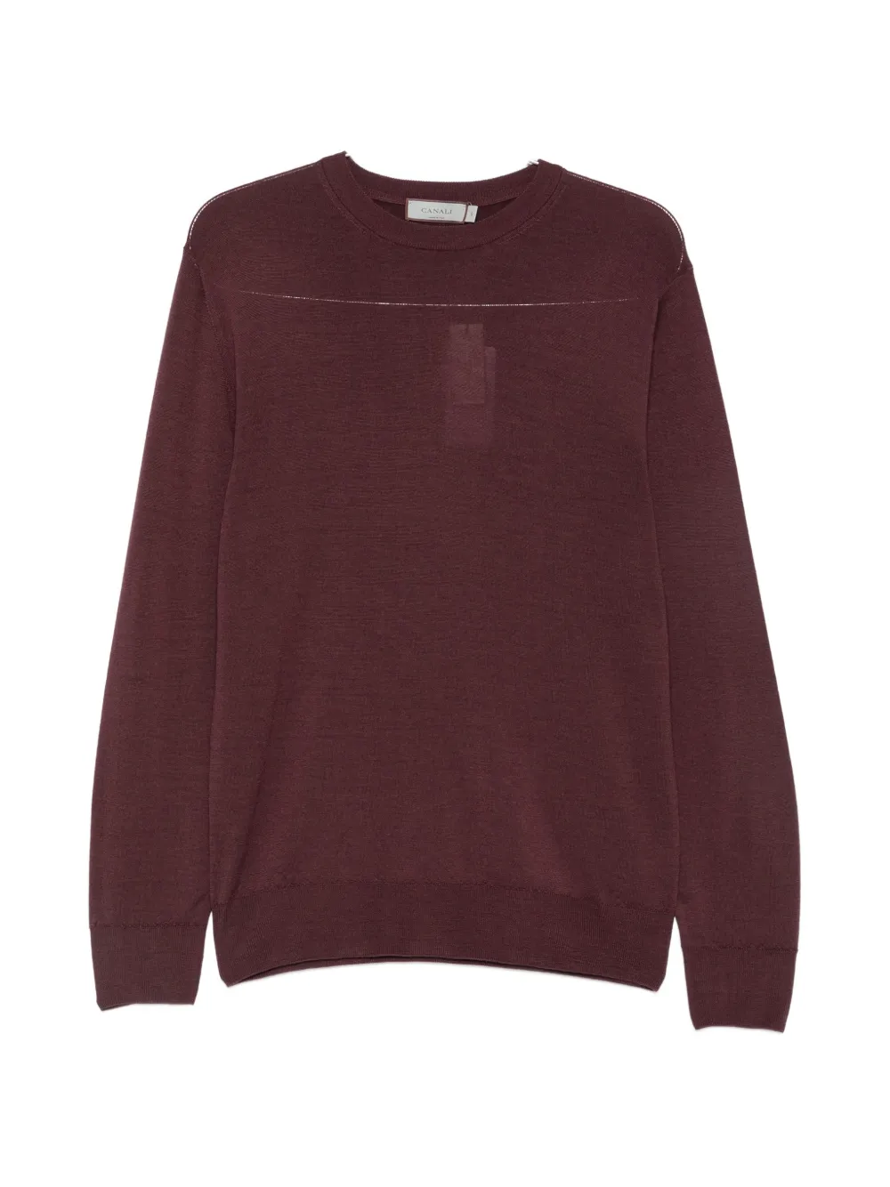 Canali wool long-sleeve sweater - Violett