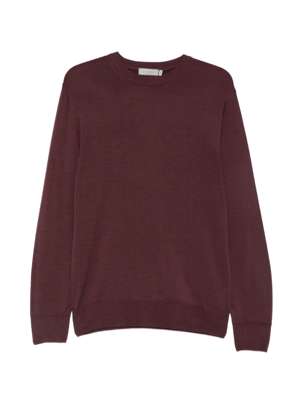 Canali wool long-sleeve sweater - Viola